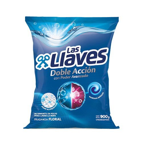 LAS LLAVES DETERGENTES FLORAL 900g