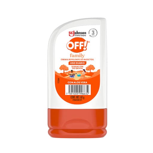 REPELENTE OFF FAMILY CREM ALOE VERA 60 G