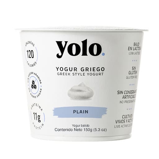YOGURT GRIEGO PLAIN YOLO 150GR