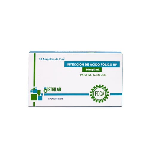 ACIDO FOLICO AMP 10MG/2ML X 1