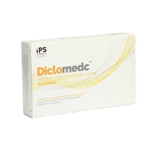 DICLOFENAC SODICO SUPOSITORIOS 100MG 6 UNID IPS