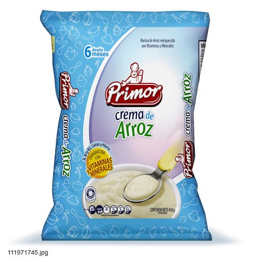 CREMA DE ARROZ PRIMOR BOLSA 450 G