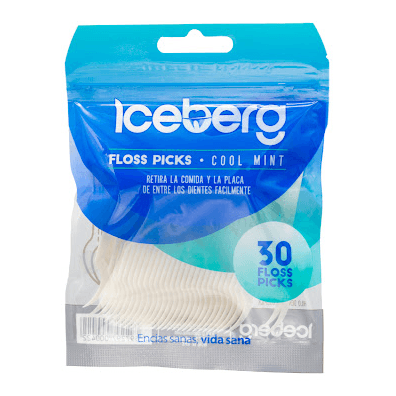 ARCOS DENTALES ICEBERG FLOSS PICK X 30