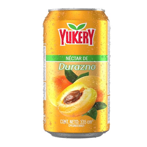 JUGO YUKERY DURAZNO LATA 335ML 