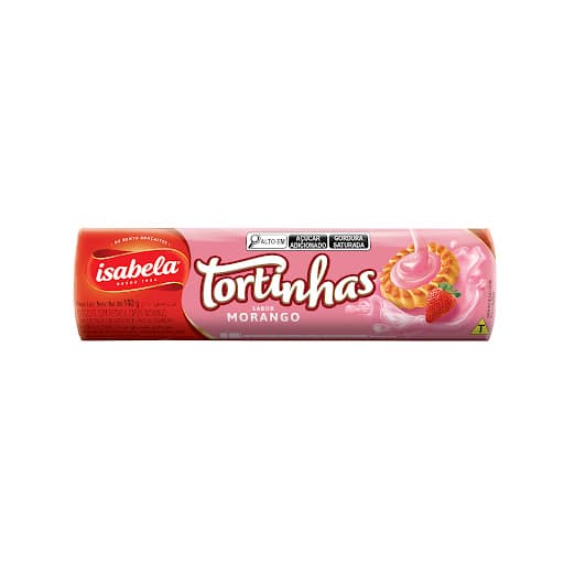 TORTINHAS SABOR MORANGO 140GR