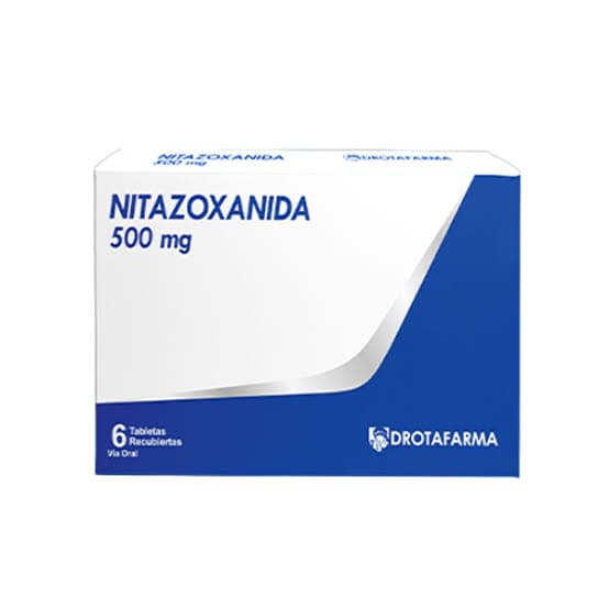 NITAZOXANIDA 500MG CAJA X 6 TAB (DROTAFARMA) 