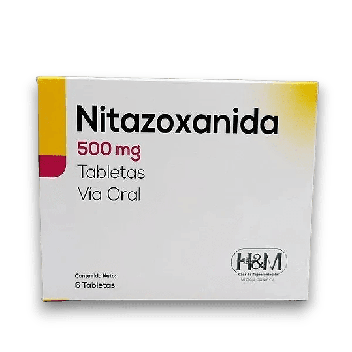 NITAZOXANIDA 500MG X 6 TABLETAS H&M