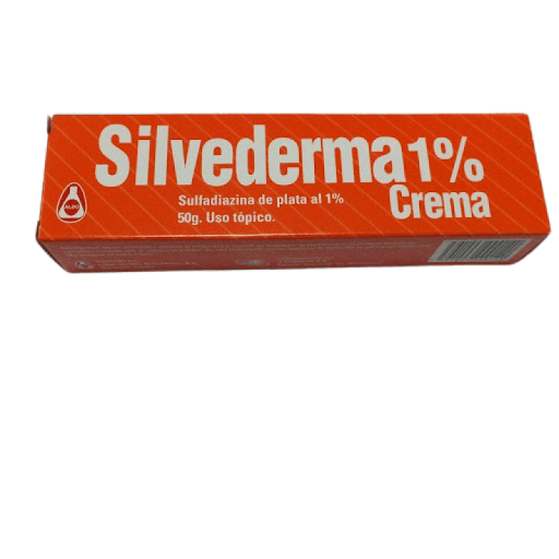 SILVEDERMA 10MG/G.(SULFADIAZINA DE PLATA) CREMA USO TOPICO 50GR.