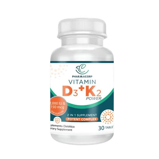 VITAMIN D3 + K2 POWER X 30TAB PHARMACORP