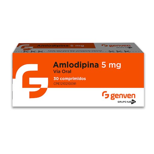 AMLODIPINA 5MG X 30COM GENVEN