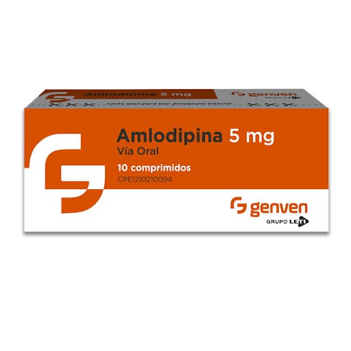 AMLODIPINA 5MG X 10COMP GENVEN