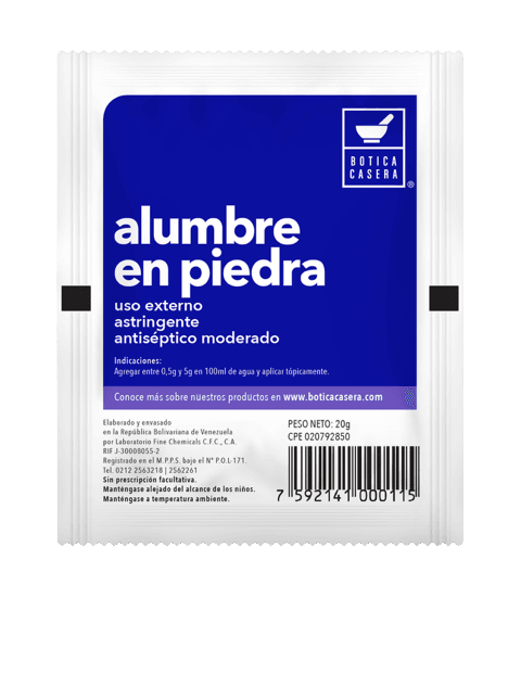 ALUMBRE EN PIEDRA X 20GR (50/1)