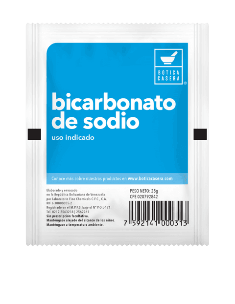 BICARBONATO DE SODIO 25GR (BOTICA CASER)