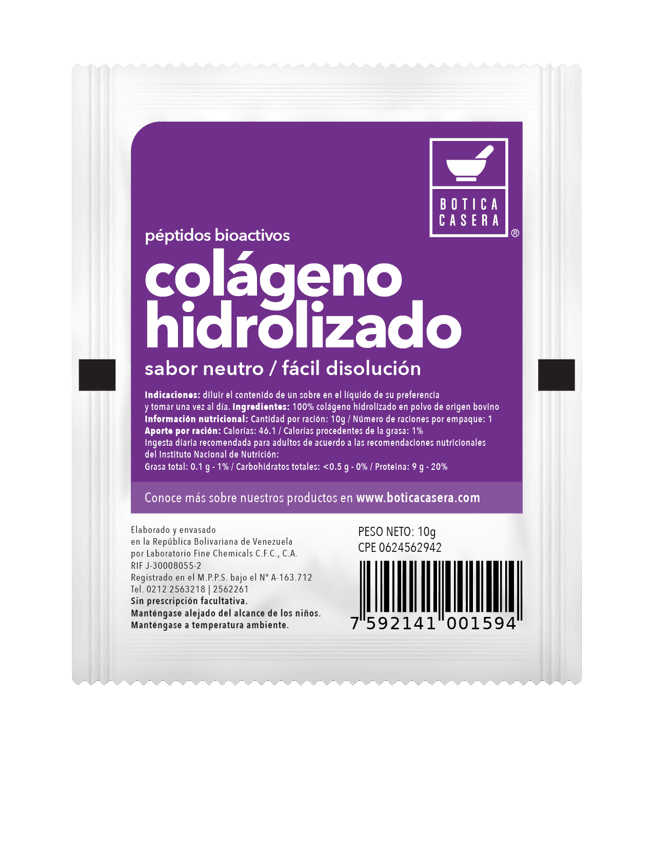 COLAGENO HIDROLIZADO 10G BOTICA CAS