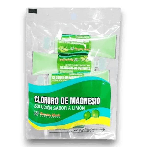 SOL CLORURO DE MAGNESIO LIMON 20ML X 5UN