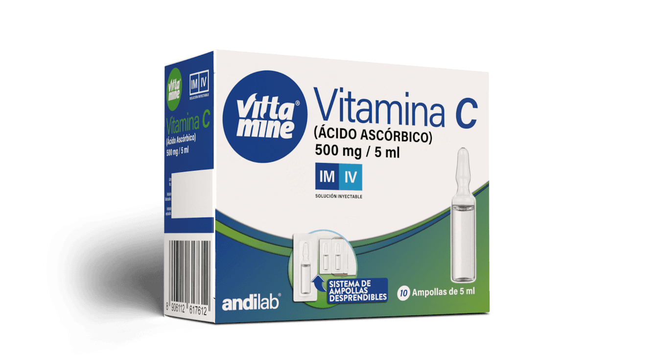 VITAMINA C 500MG/5ML X 1AMP