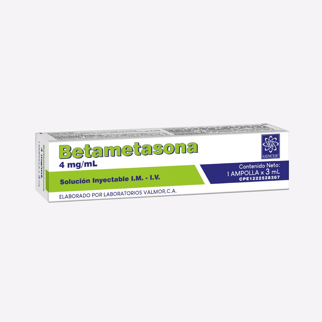 BETAMETASONA 4MG/ML X3ML X 1AMP