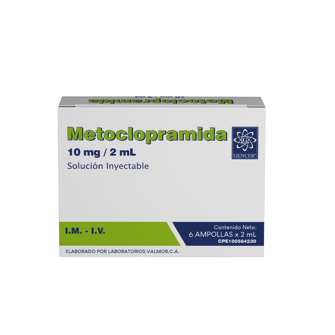 METOCLOPRAMIDA IM IV 10MG/2ML X 1 AMP