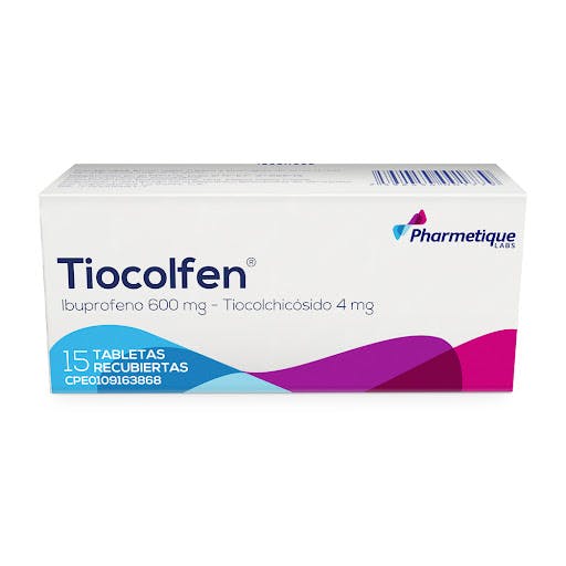 TIOCOLFEN 600 mg - 4 mg  TAB X 15 TABLET