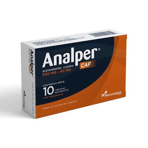 ANALPER CAF 500 mg - 40 mg TAB X 10