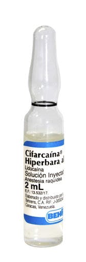 CIFARCAINA HIPERBRA AL 5% 2 ML X 1 AMP