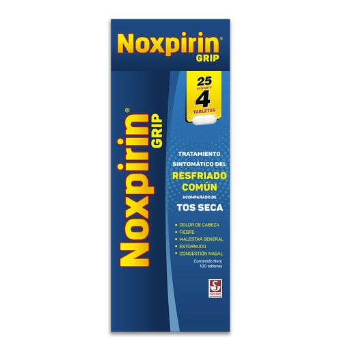 NOXPIRIN GRIP DISPLEY X 4TAB