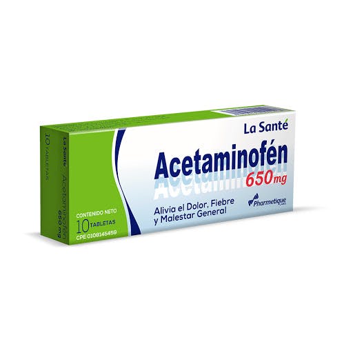 ACETAMINOFEN 650 mg TAB X 10
