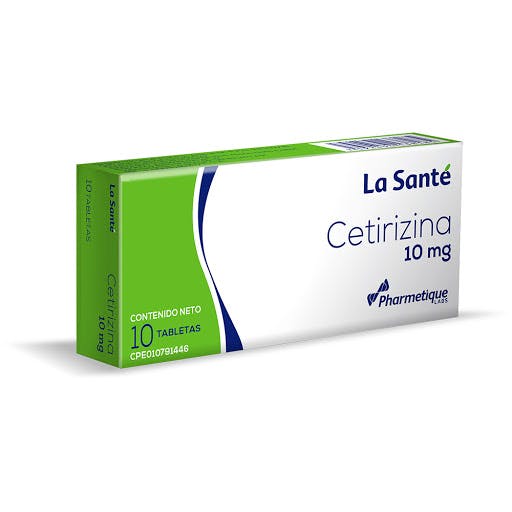 CETIRIZINA 10 mg TAB X 10