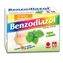 BENZODIAZOL MENTA X 16 PASTILLA