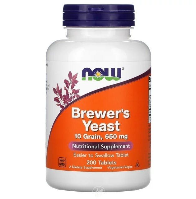 BREWERS YEAST 650MG X 200TAB NOW