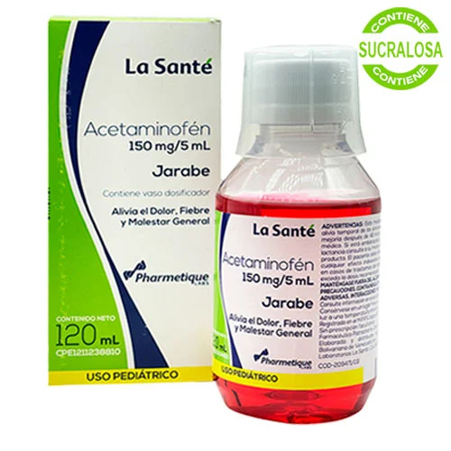 ACETAMINOFEN 150 mg X 120 ml