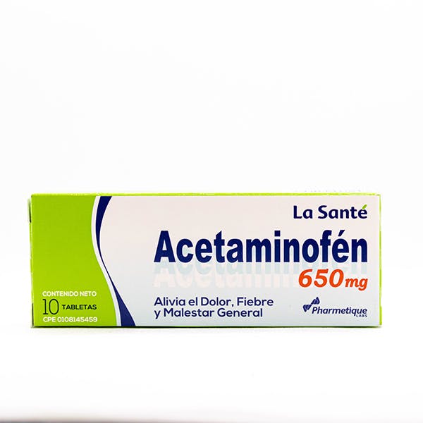 ACETAMINOFEN 650 mg TAB X 10