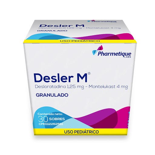 DESLER M 125 mg -4 mg X 30 SOBRES