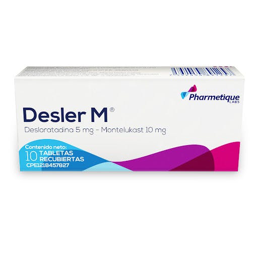 DESLER M 5 mg -10 mg X 10 TABLETAS