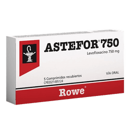 ASTEFOR 750MG X 5 COMP REC