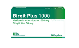 BIRGIT PLUS 50MG-1000MG X10 COMP