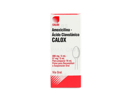 AMOXI+ACID CLAVU 400MG-57MG X 70ML CALOX