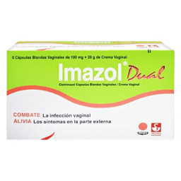 IMAZOL DUAL CREMA+OVULO 100MG X 6OVULO