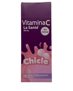 VITAMINA C S/A CHICLE 500MG X 10TAB MAST