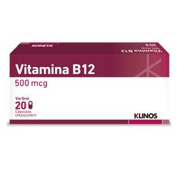VITAMINA B12 500MCG X 20CAP