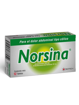 NORSINA 500MG-10MG X 12TAB