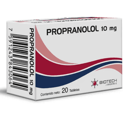 PROPRANOLOL 10MG X 20TAB BIOTECH