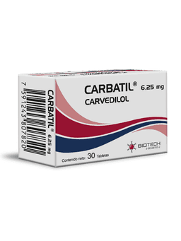 CARBATIL 6,25MG X 30TAB