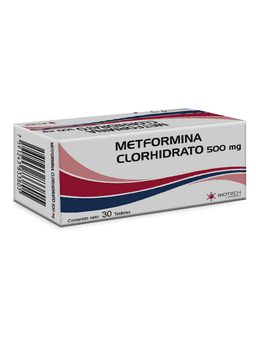 METFORMINA CLORHIDRATO 500MG X 30TAB